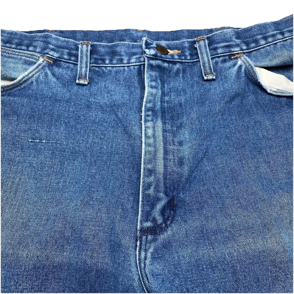70s 80s Wrangler 945DEN 38x32 (36x29.5) Mens High Rise Regular Bootcut IDEAL USA